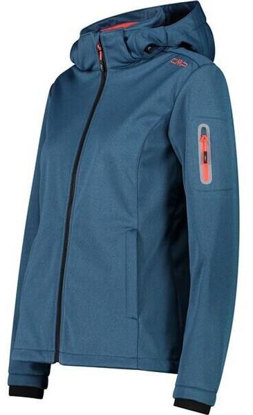 CMP Softshell Jacket Zip Hood Women (39A5006M) Lake Melange
