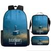 Luxury Popular Novelty Little Nightmares 3D Print 3pcs/Set pupil School Bags Laptop Daypack Backpack Lunch bag Pencil Case