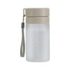 Portable Cup 400ml Frosted Finish Leak Proof Sports Water Bottle with Carry Strap Lightweight Durable Design for Outdoor Use