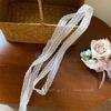 Versatile Spring/Summer White Lace Bow Headband & Silk Clavicle Scarf