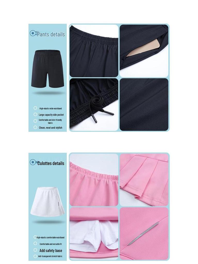 Couples' Comfortable Quick-Dry Breathable Sweat-Wicking Bingyu Fitness Tops - Women's Tennis & Casual Sport Wear.