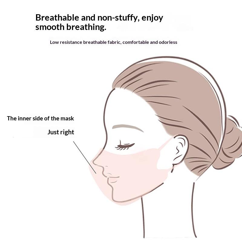 100Pcs Face Masks Japanese Style 3D Face Mask Adult Disposable Breathable Masks