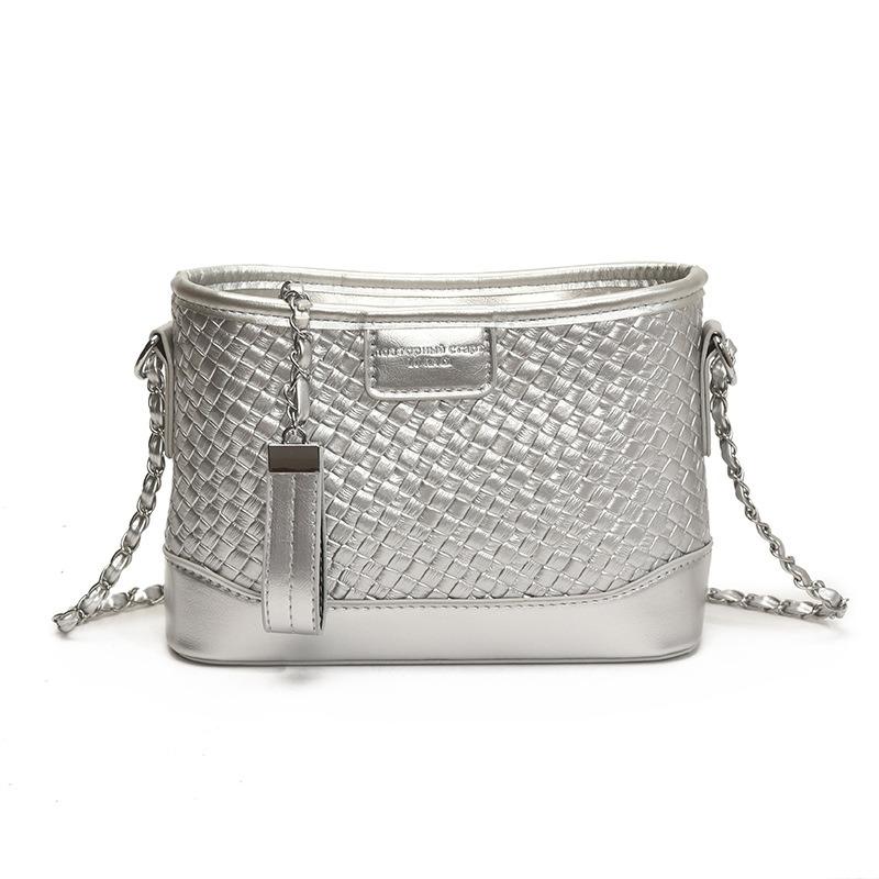 Modna wysokiej jakości teksturowana torebka pod pachę damska nowa szeroki pasek na ramię listonoszka tkana modna dojazdowa torebka na ramię