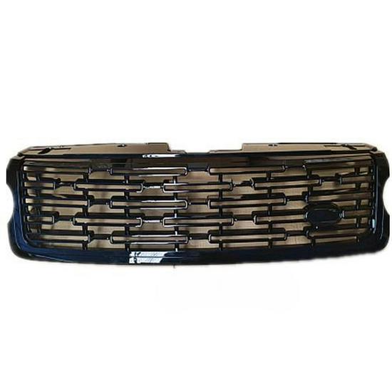 Land Rover Range Rover Executive Front Bumper Grille: Limited Edition Bright Black Stainless Steel Mesh