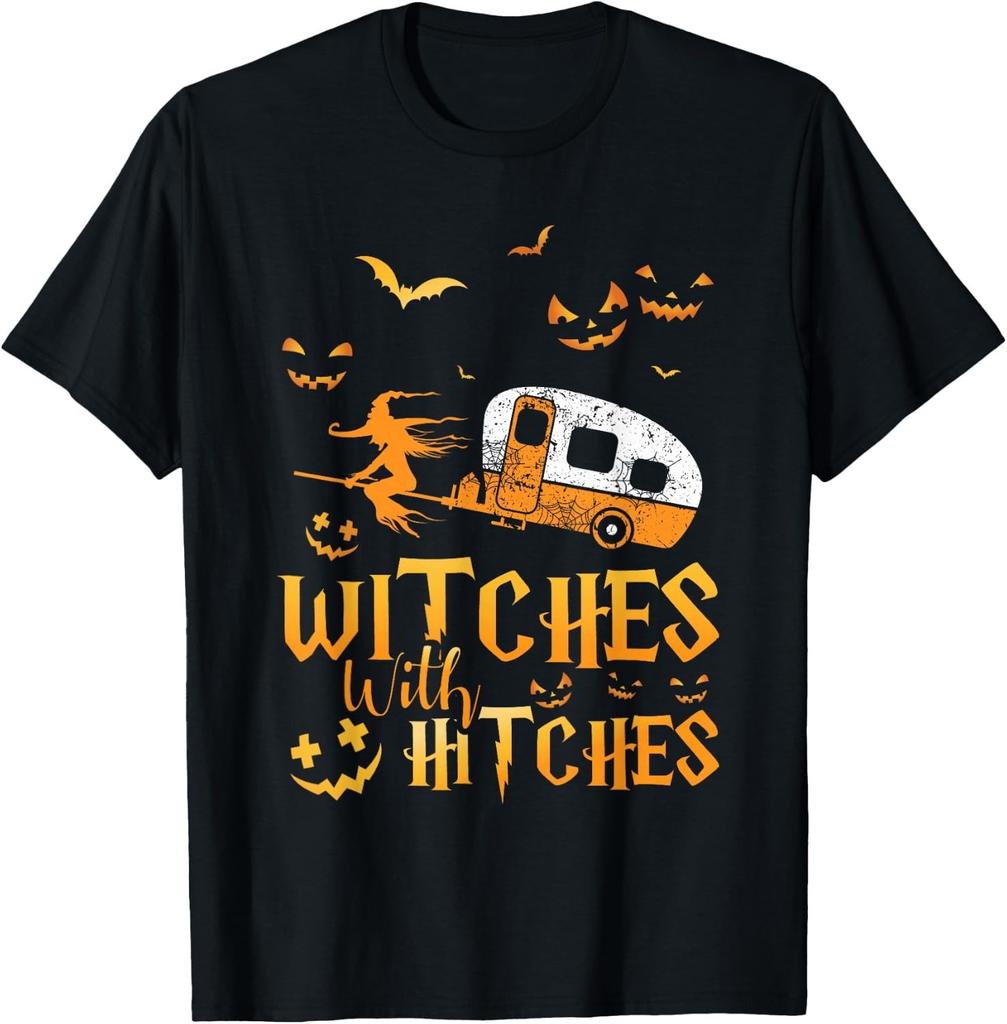 Witches With Hitches Camping T-Shirt