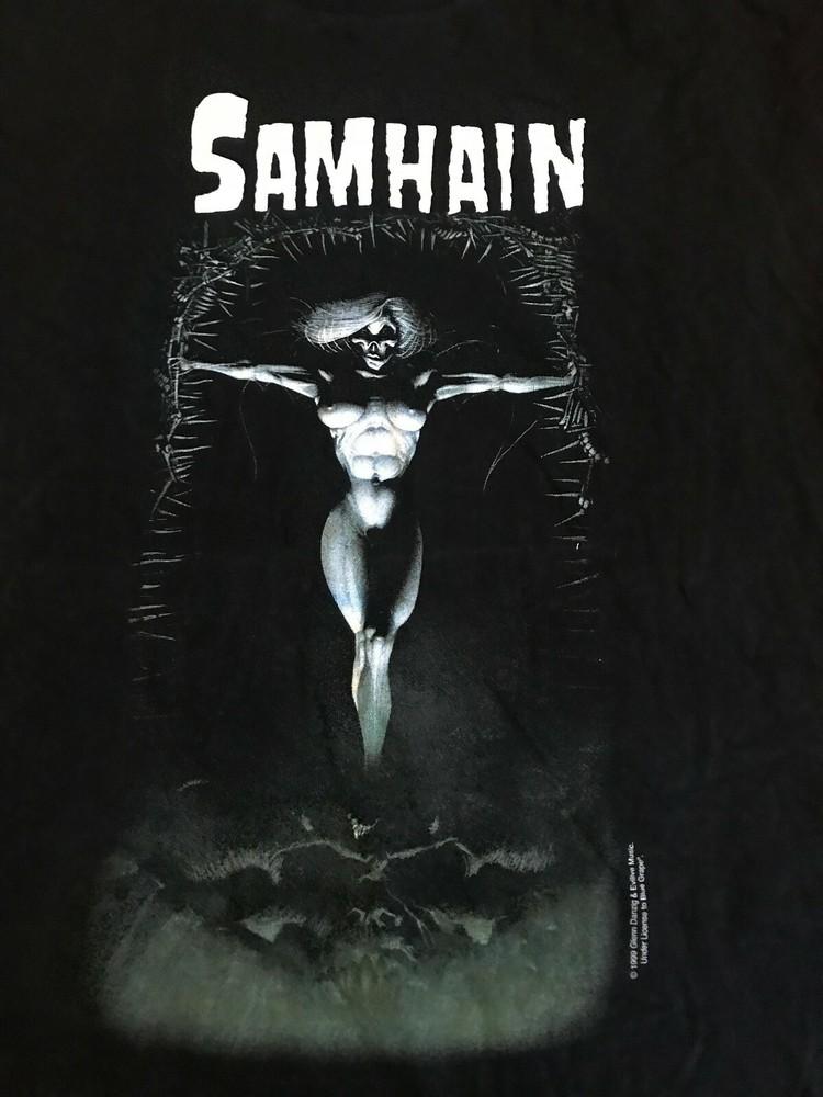 

90s Samhain vintage Danzing Black Unisex T-Shirt S-234XL NL1291 Unisex T-Shirt S