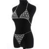 Crystal Body Chain Silver Bikini Bra Chain Suit Beach Waist Belly Chain Crop Top Underwear Body Jewelry for Women Girls