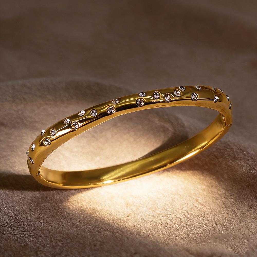 Nyt Temperament Niche Armbånd Stjerne Zirkon Hånd Smykke Stjerne og Måne Elegant Dame Armbånd