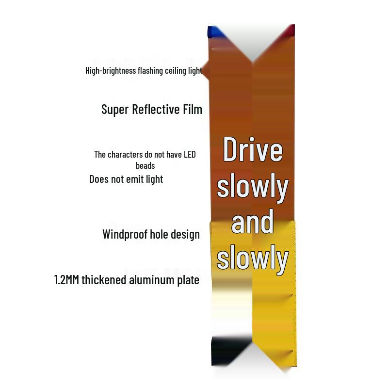 Portable LED Traffic Warning & Inspection Sign