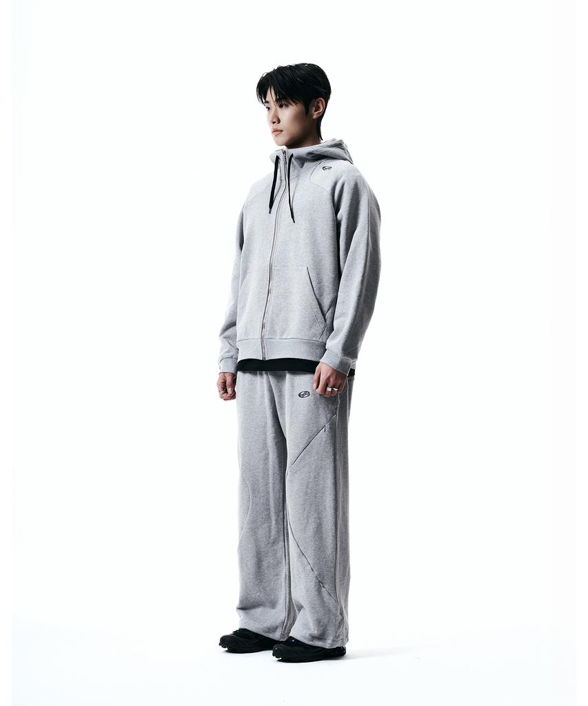 Hyunfit Unity Hoodie Zip-Up-[Gray]