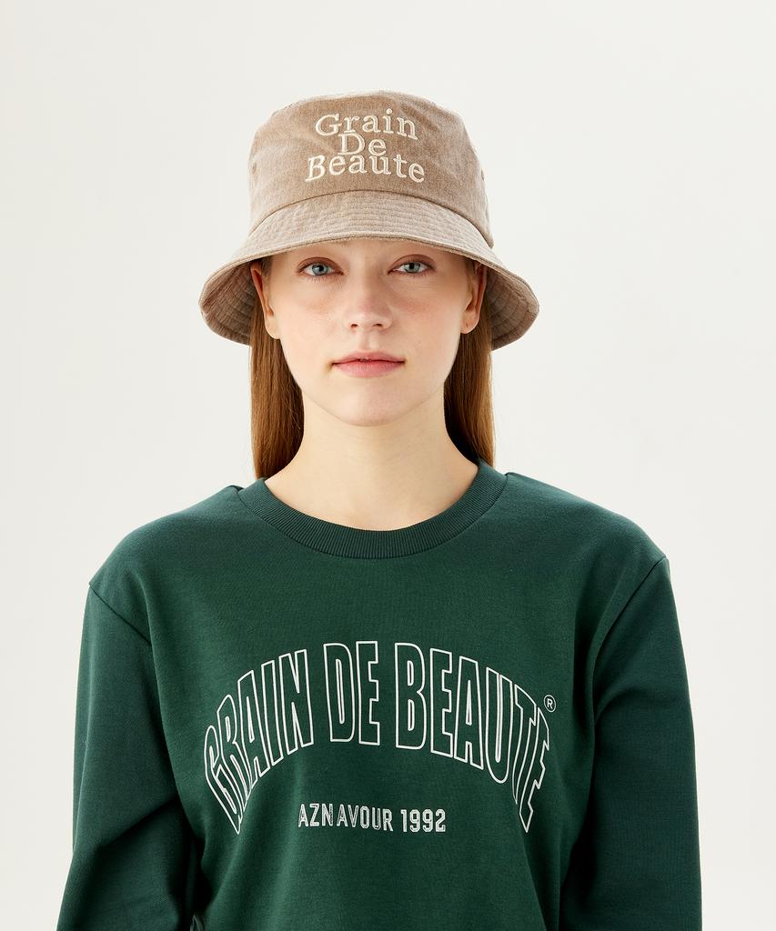 Geulaengdeubotte Washed Basic Bucket Hat [Brown]