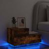 Mesa de cabeceira - Maison Exclusive - Carvalho fumado - LED RGB - 70 x 36 x 40,5 cm