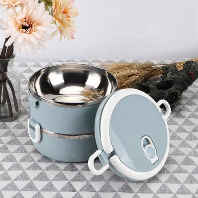 Produkty Bento Box Food Container Lunch Box Nerezový obědový box Přenosný nerezový obědový box s modrými rýžovými nudlemi