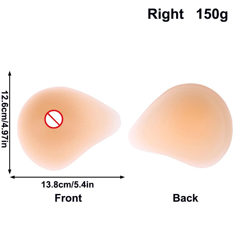 1 Stück Spiralförmige Postoperative Silikon-Prothese Künstliche Konkave Brustvergrößerungspads Prothese für Mastektomie