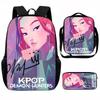 K-Pop Hunter Magic Girls New Children's Backpack DIY Customizable Unisex Student Bag Kindergarten Double Shoulder Cute Cartoon