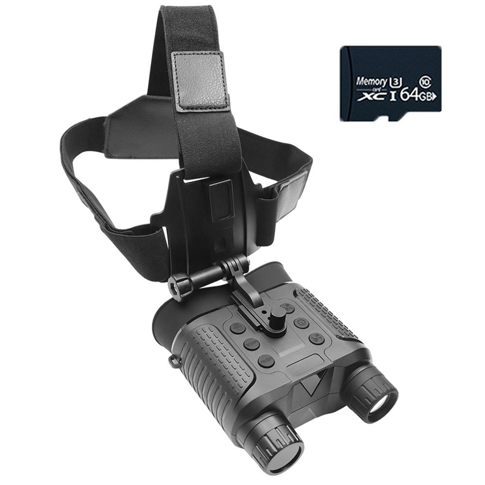 Nv8160 1080p 12mp 400m Infrared Night Vision Goggles Camera 8x Zoom Digital Head-mounted Binoculars Telescope For Hunting
