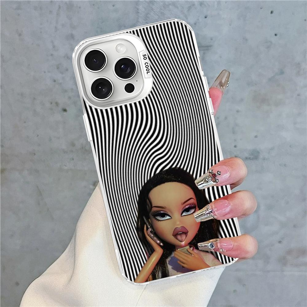 Lovely Doll Bratz Phone Case For IPhone 16 15 14 13 12 11 Pro Max X XR XSMAX 8 7 Plus Matte Shockproof Back Cover