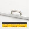 Modern Minimalist Pulls Cupboard Dressers Black Gold Silver Cabinet Door Handles Closet Drawer Knobs Kitchen Furniture Hardw