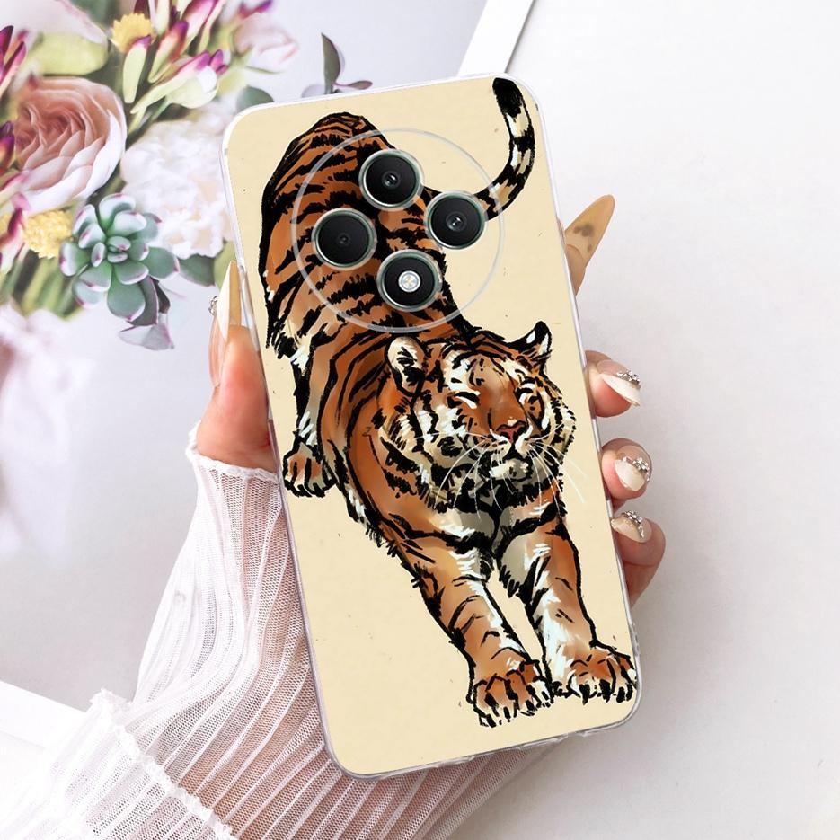 For Oppo Reno 12F 5G Case Reno12 FS Cool Dragon Tiger Painted Cover Soft Silicone Phone Case For Oppo Reno12 F 4G Reno12F Fundas