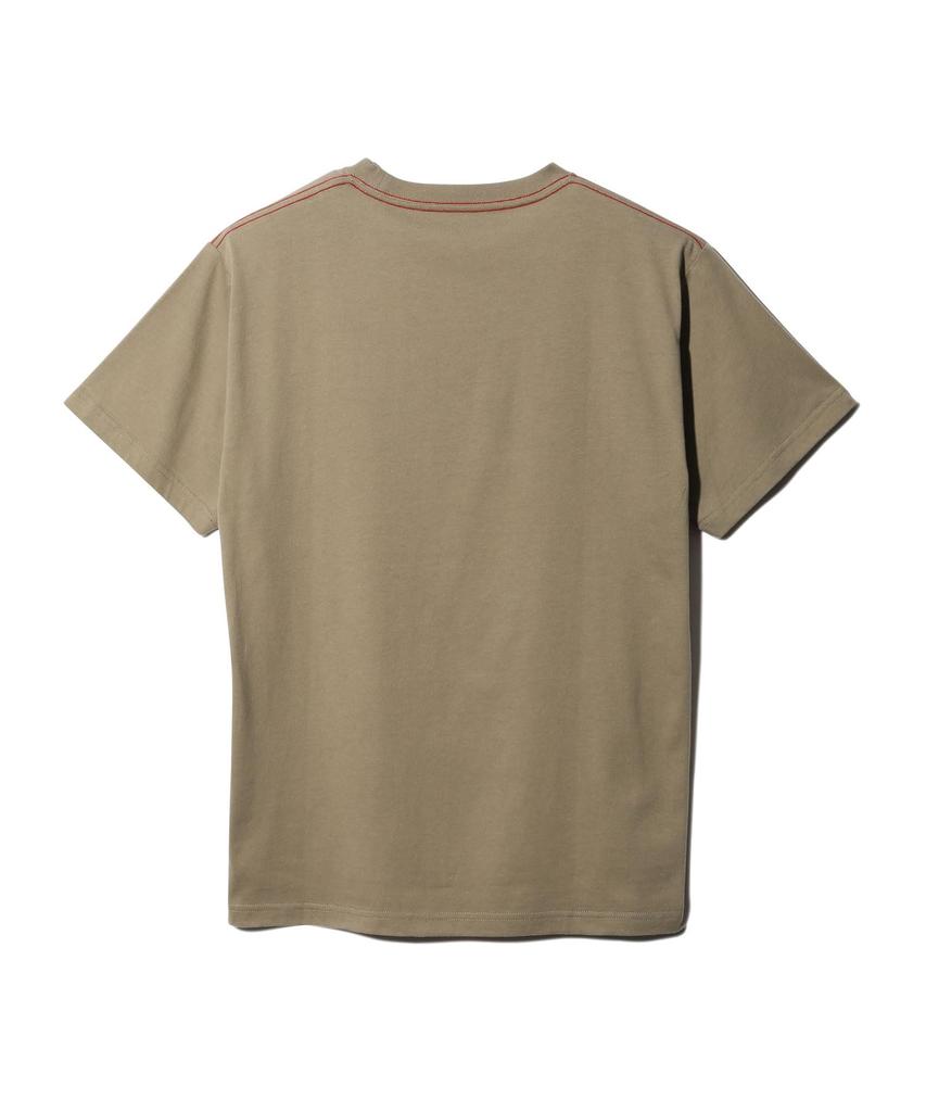 Snow Peak PRO. TS-25SU401 Soft Cotton Logo Short Sleeve T-Shirt, Size L, Perfect for Festivals, Camping, and Outdoor Activities