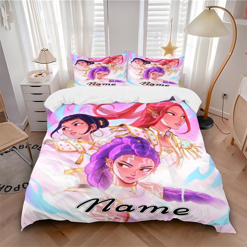 Custom Textile Fantasy Heroes Bedding 3 Piece Set HD Print Duvet Cover Pillowcases for Teens Adult Bedroom Decoration