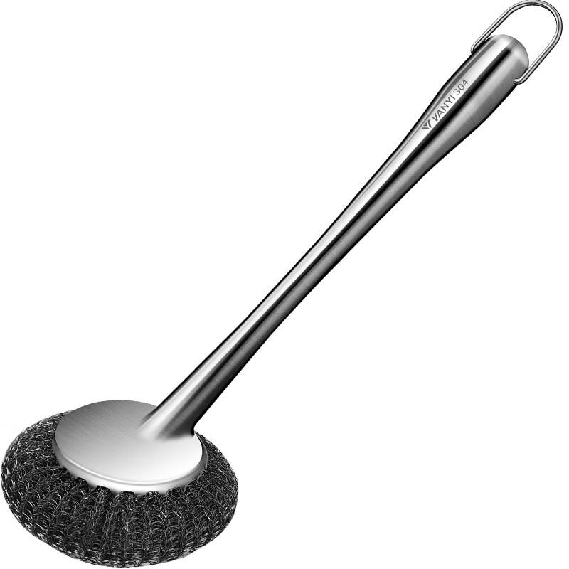 Wutuo Long Handle Stainless Steel Pot Scrubber