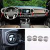 For Toyota Tacoma 2016- Car Dashboard Air Vent Cover Trim ABS Chrome 8pcs