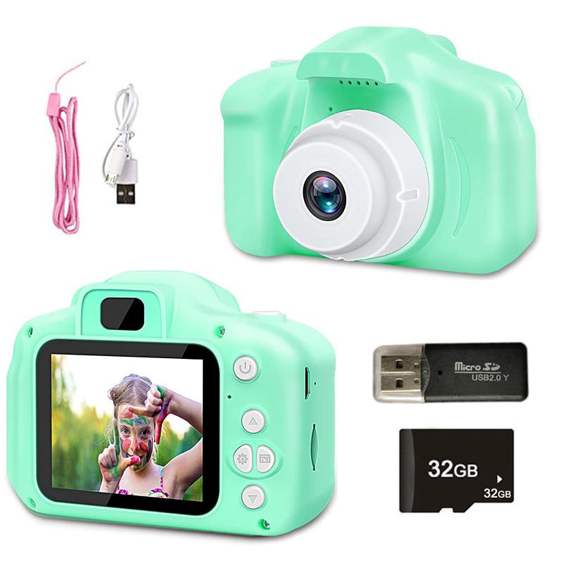 Non-Toxic Kids Camera Toys Mini Hd Digital Video Selfie Cameras Portable Outdoor Pography Educational Toy For Children Christmas Gifts