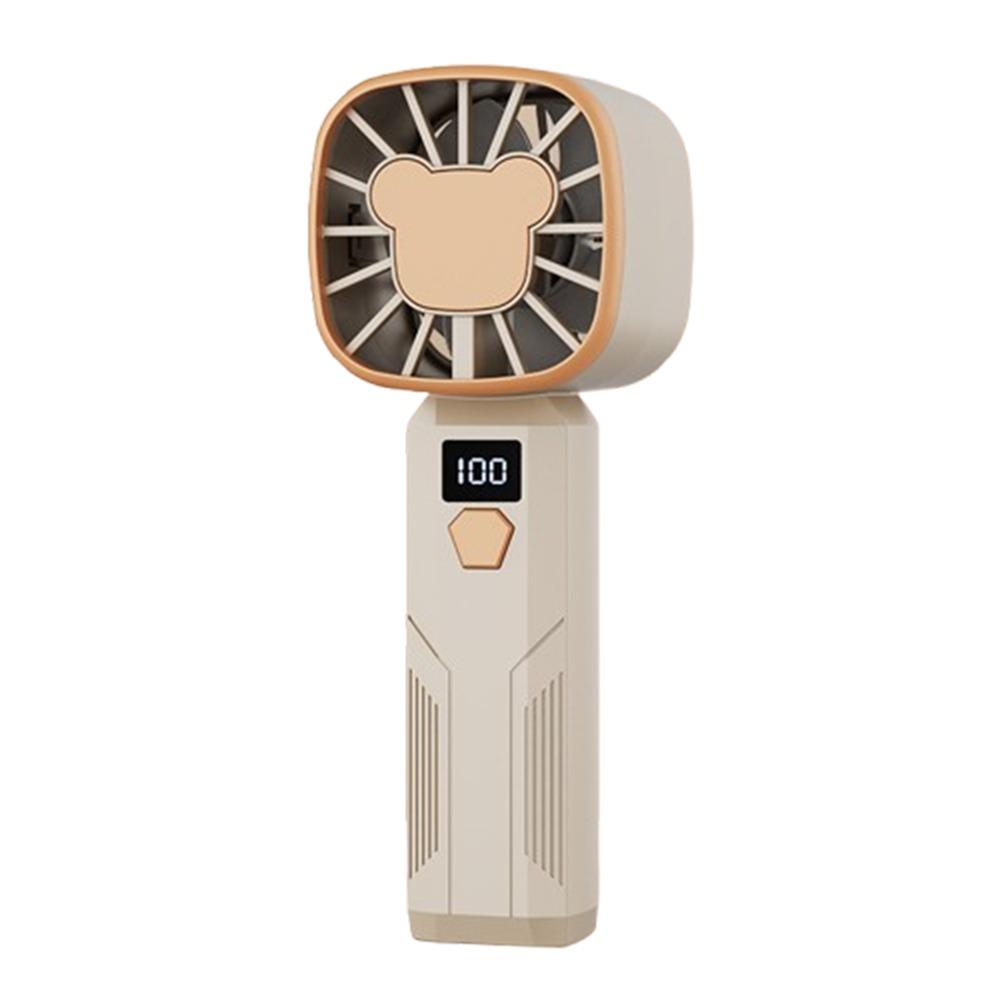 5 Speed Adjustable Handheld Fan With Display Screen Small Electric Fan Personal Cooling Fan  Summer