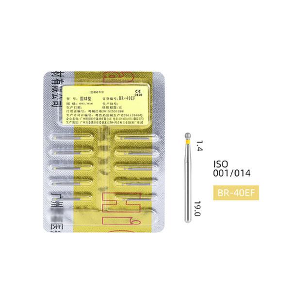 

Набір високоякісних багатошарових золотистих алмазних круглих борів FG для високошвидкісного наконечника BR-40EF