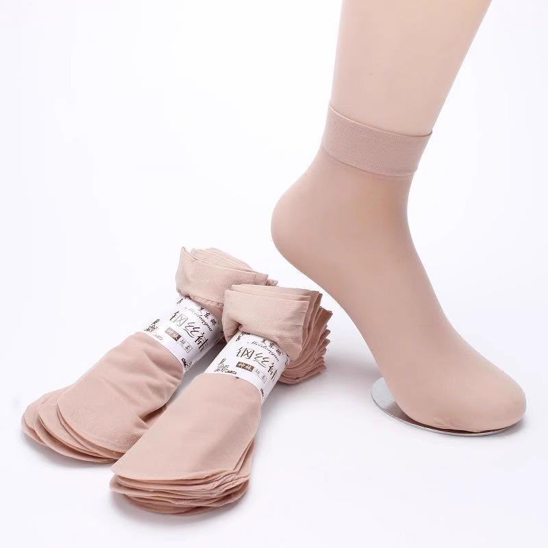 

Women s Anti-Snag Wear-Resistant Non-Slip Black Skin-Toned Short Socks