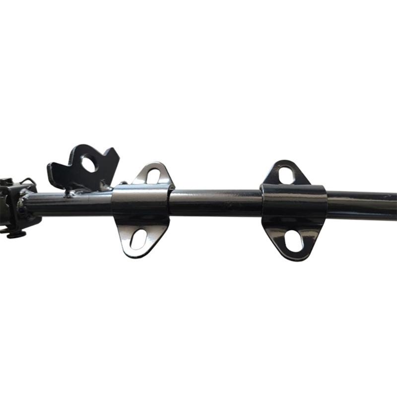Metal CRF50 Footpeg Mount Assembly with Footpegs at Both Ends and Multiple Mounting Points for Motorcycle Footpeg Area Replacement and Maintenance