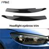Car Accessories Glossy Black Head Light Lamp Eyebrow Eyelid Cover Trim For VW Scirocco 2009-2017 Exterior Decoration