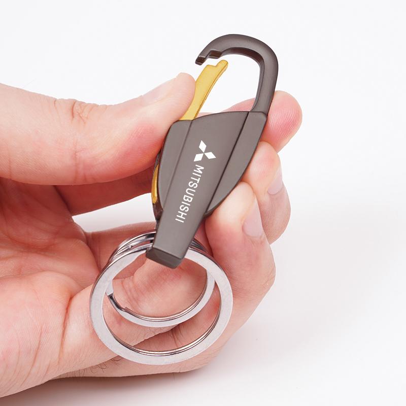 cwznhv1 Zinc Alloy Key Chain Car Personalized Keychain For Mitsubishi ASX Pajero Ralliart Outlander Jinxuan Lancer Galant Attrage Mirage
