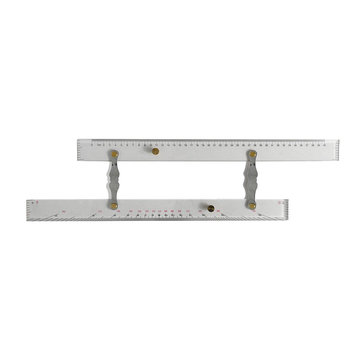 Cmperipheral Unisex Kids Marine Navigation Parallel Ruler Clear Scale High Accuracy Transparency Boat Ship Drawing Parallel Ruler 450Mm 17.71In