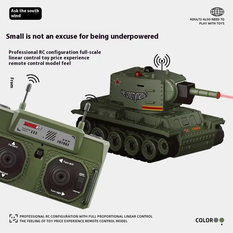 New Desktop Series Mini Remote Control Tank Infrared Competitive Battle Track Tank Car German Tiger Model Boy Toy