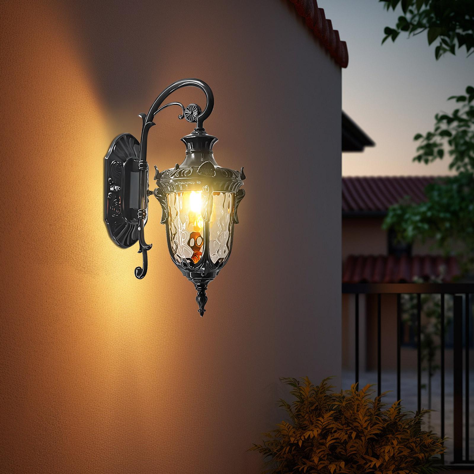 Маленький настенный светильник-бра  Ухо , Черный настенный светильник (Цоколь E26) - Лампочка в комплект не входит, Наружный светильник, Освещение для улицы, Винтажный стиль