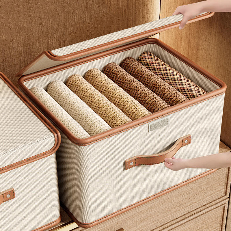 Clothes Storage Box With Lid For Household Use Wardrobe Underwear Storage Box Organizing Boxed Clothes Blankets Storage Basket