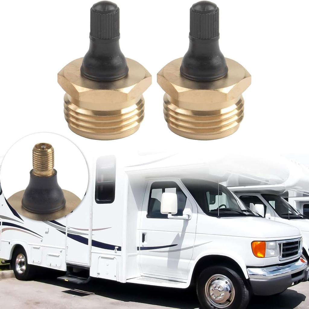 RVs Water Pipe Anti Freeze Blow Out Adapter Brass Plug for Preventing Freeze Pipes in Campers and Trailers During Winter