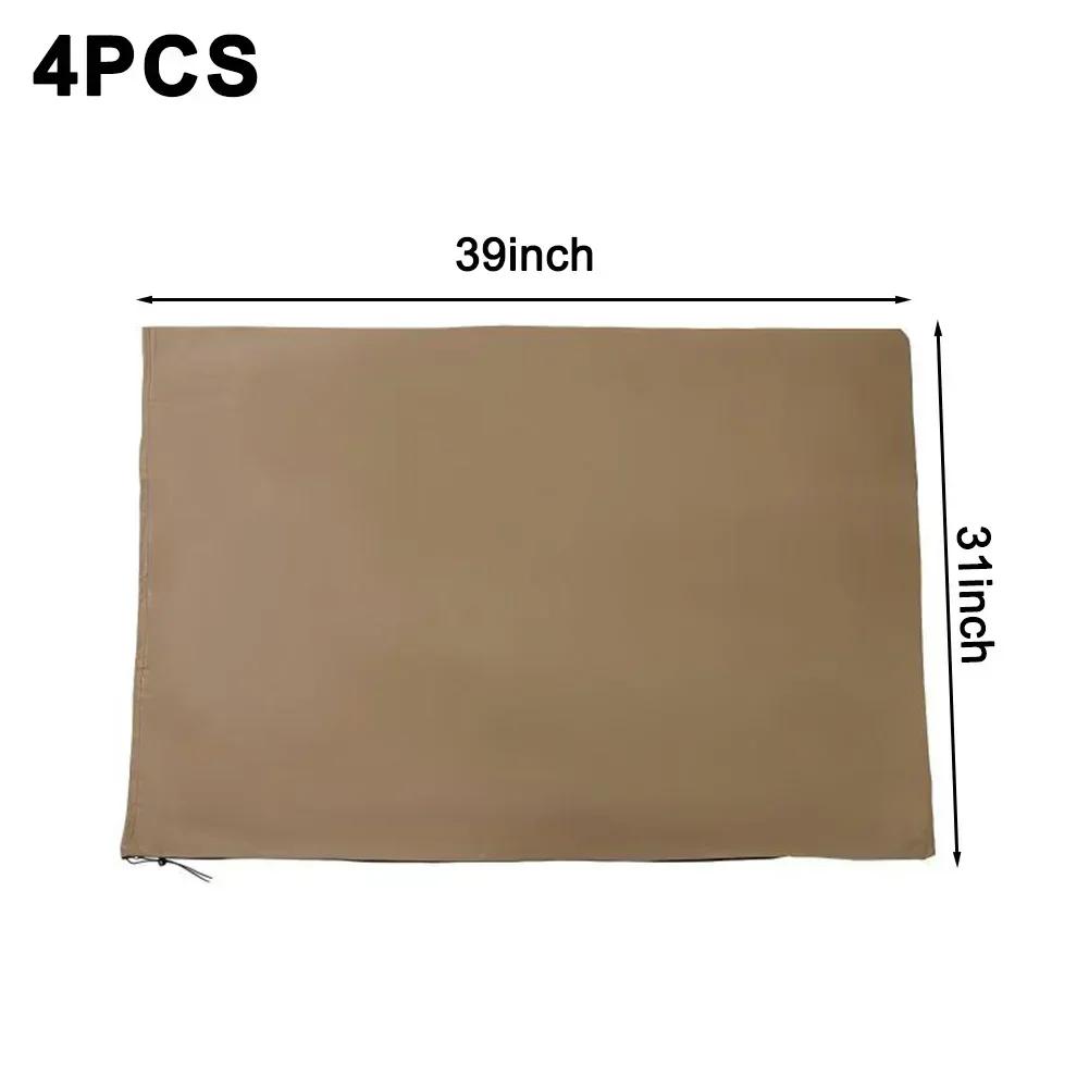 Reusable 4 Pack Drawstring Frost Protection Bags for Winter Plant Covering Suitable for Shrubs Raised Vegetable Beds and Trees