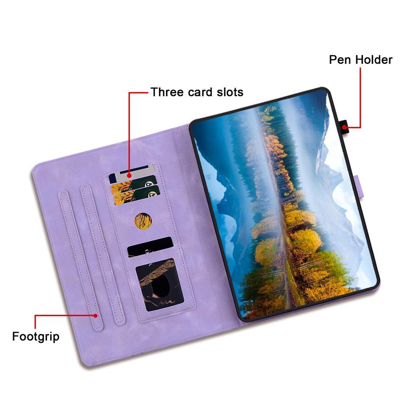 For Samsung Galaxy Tab S10FE Plus 13.1 Inch Cover For Galaxy Tab S10FE+ Case 13.1 X620 X626B Soft TPU Wallet Card Slots Funda
