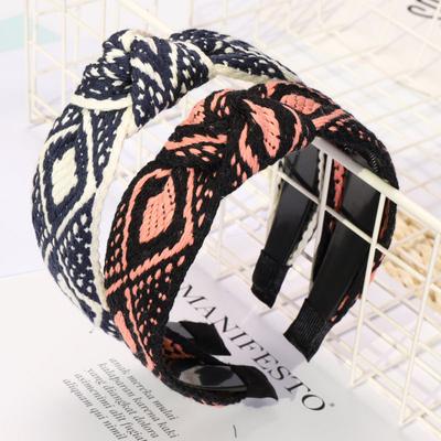 Hairpin Women Fashion Hair Striped Headdress Hair Accessories Headband Band Ribbon