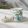 Yongfengyuan Happiness Garden Ceramic Mug with Lid