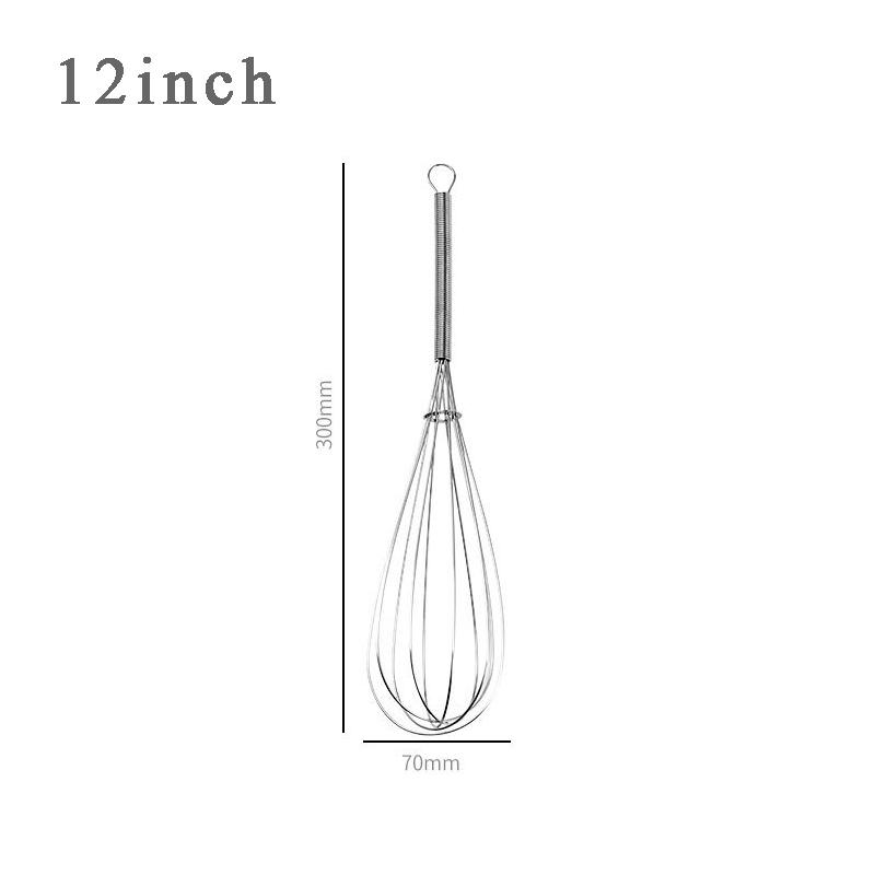 Manual Egg Whisk with Stainless Steel Spring Handle Portable Hand Mixer Egg Beater Small Wire Frother for Whisking Egg Cream