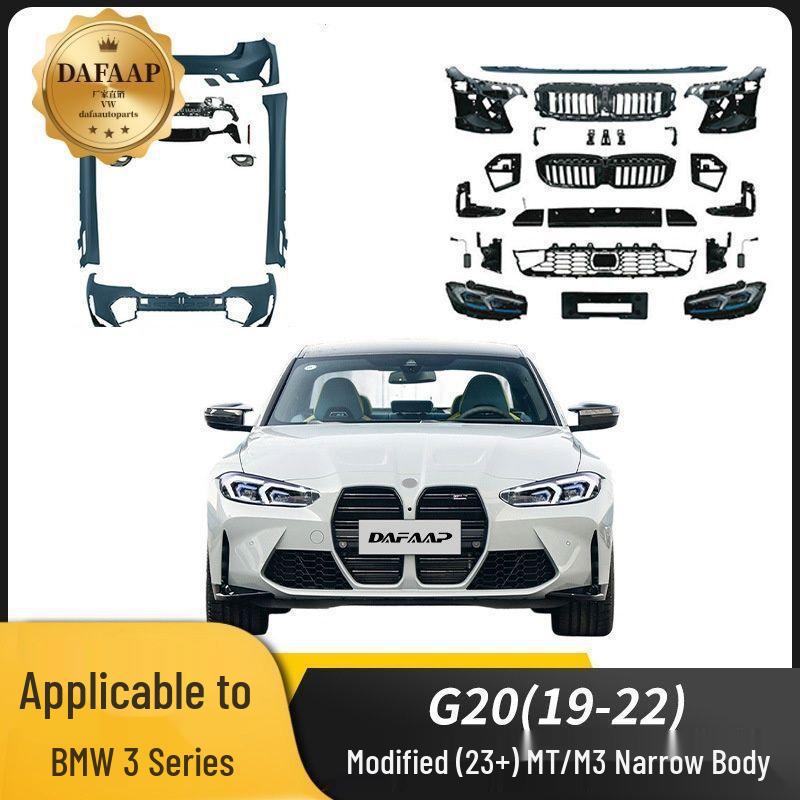 BMW 5 Series F10 Upgrade: M4 Style Body Kit with Bumper, Grille, Fender, and Rear Diffuser.