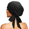Nouveau Bonnet de Base Respirant Uni avec Longue Queue Hijab Chapeau Foulard Élastique Confortable pour Femmes Musulmanes