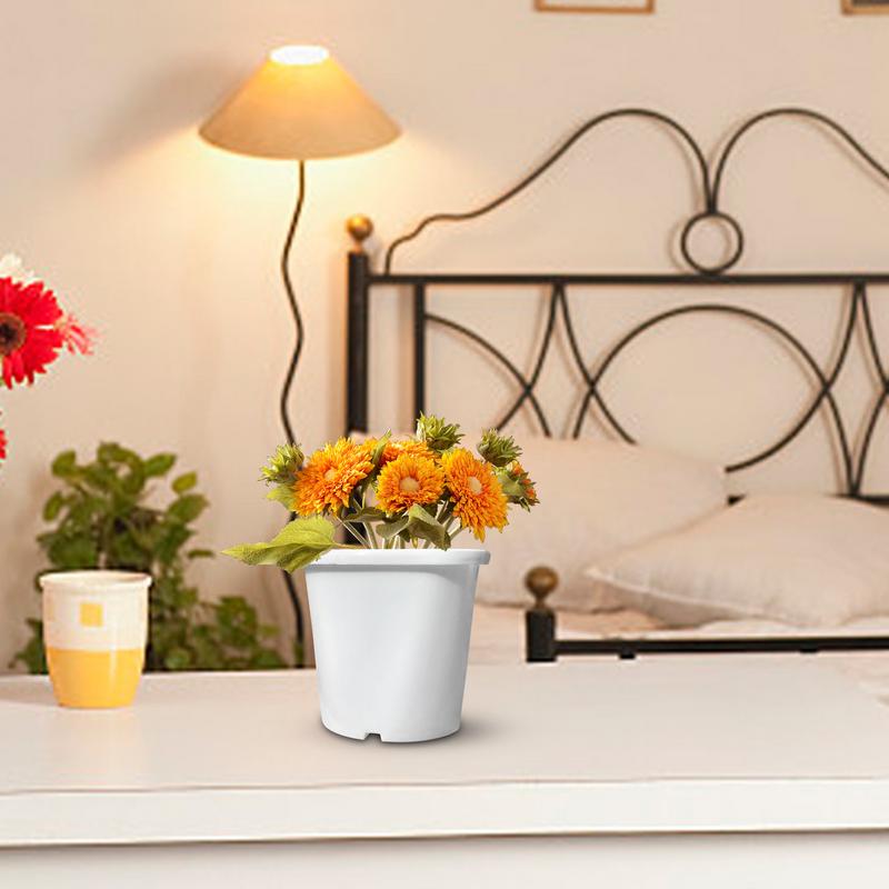 Plant Nursery Pots 5PCS Plants Nursery Pots Flower Pots With Drainage Holes Flower Pots Flower Plant Container Reusable Nursery