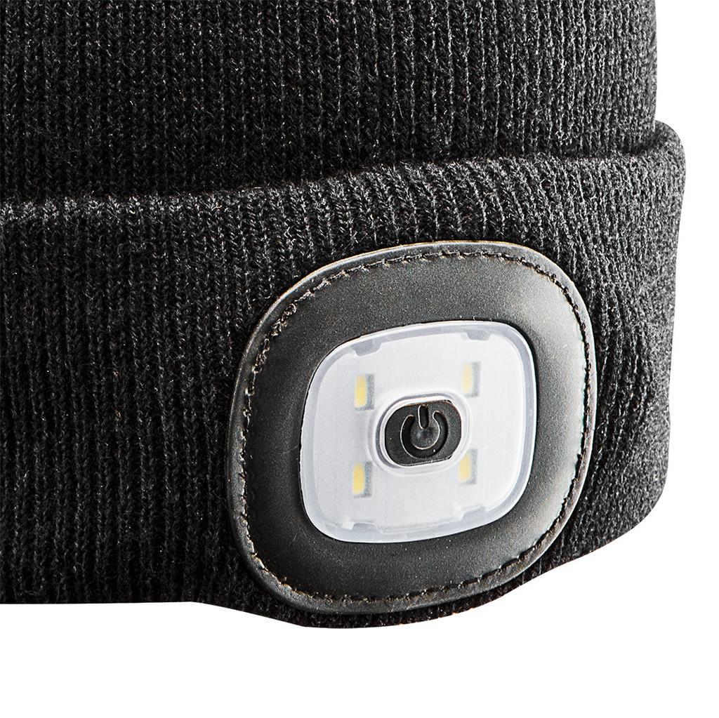 Cap with a flashlight