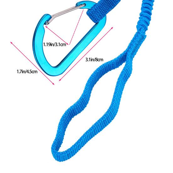 1/2/4Pcs Kayak Paddle Leash Elastic Bungee Strap Lanyard Rope Lightweight Kayak Rod Leash for Boating Fishing Rafting Canoeing