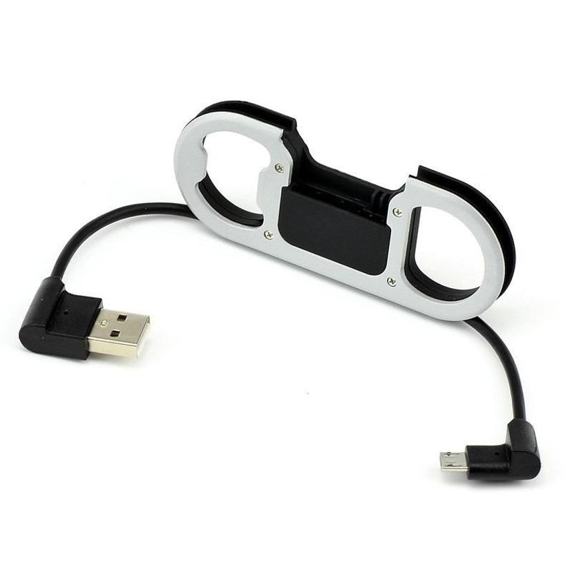 1 Pcs 3 In 1 USB Cable Keychain Charging Cables Beer Bottle Opener for Android IPhone Charger
